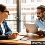 Home 22 리더십 코치와 실습을 통한 직무 능력 향상 - A professional coaching session in a modern office setting tailored for Spanish-speaking clients: a ...