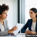 Home 21 리더십 코칭을 위한 전략 - A diverse professional team engaged in a coaching session inside a modern office space in Madrid, Sp...